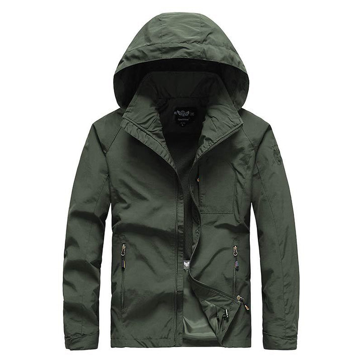 Herren Kapuzen-Softshelljacke mit Mesh-Innenfutter und multifunktionalen Reißverschlusstaschen Drune
