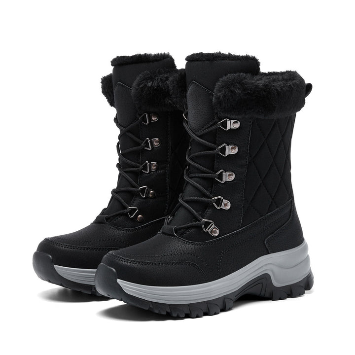 Drune | Lässige Winter Fleece-gefütterte Stiefel für Frauen