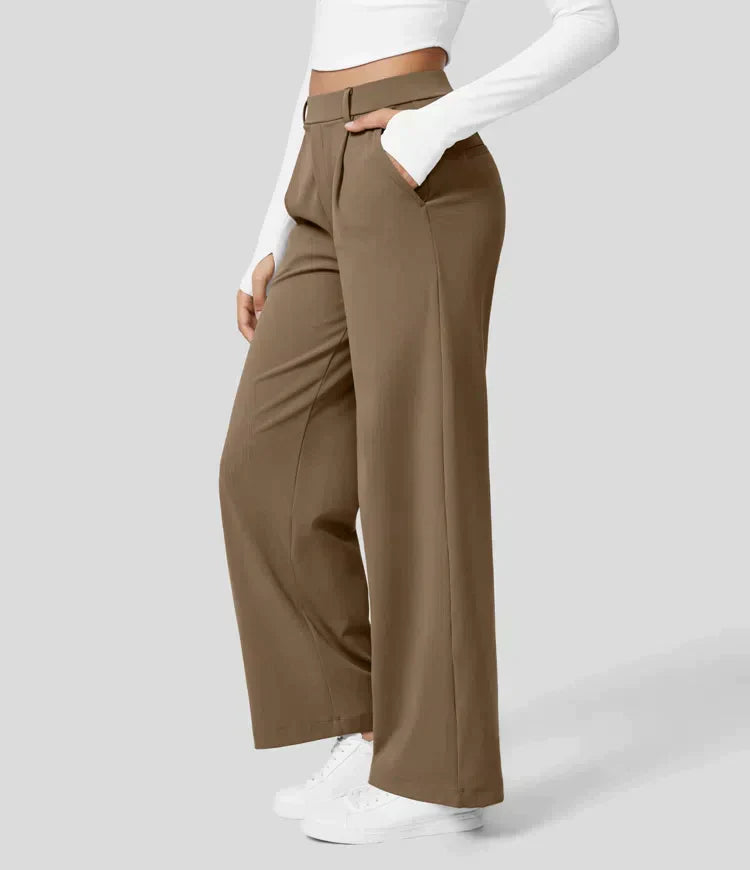 Drune | Damenhose mit weitem Bein - High Waist, Business & Casual geeignet