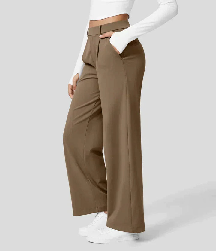 Drune | Damenhose mit weitem Bein - High Waist, Business & Casual geeignet