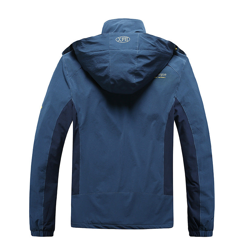 Damen Wasser- und winddichte Softshell-Trekkingjacke mit verstellbarer Kapuze Drune