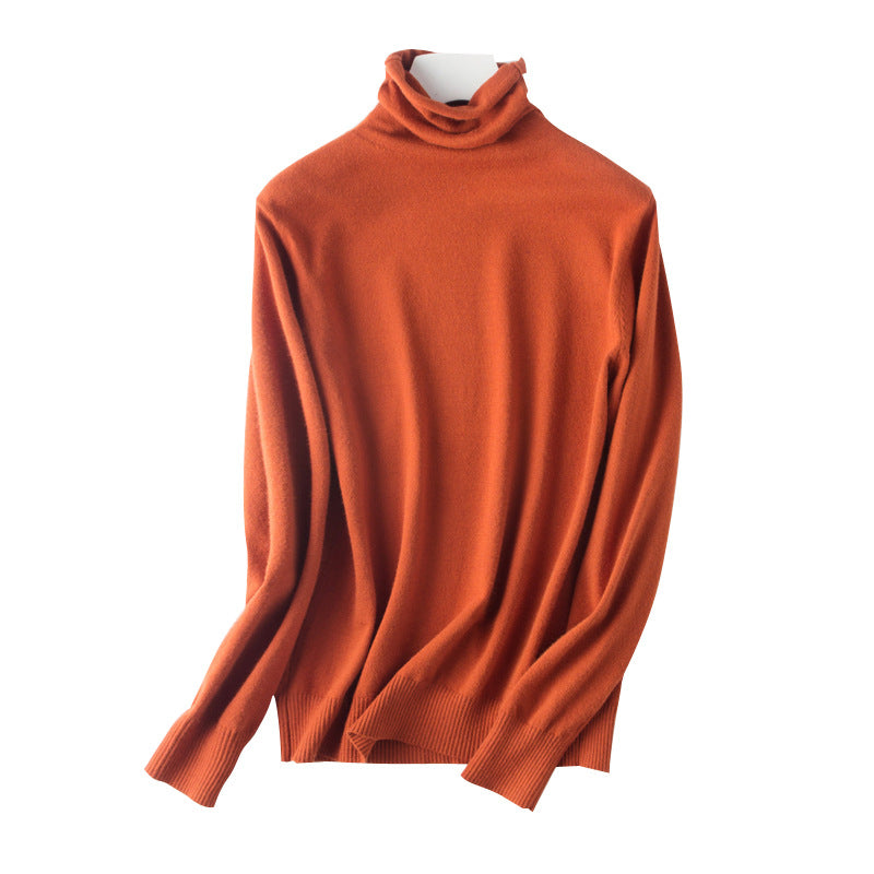 Damen leichter Feinstrick-Rollkragenpullover mit schmalem Schnitt Drune
