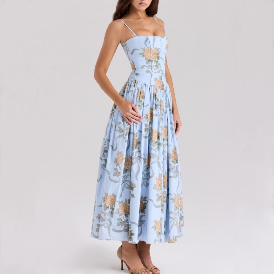 Drune | Florales Strapskleid