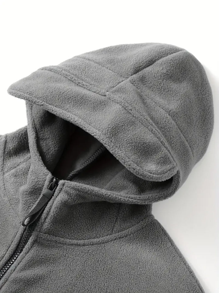 Drune | Tactical Hoodie Jacke - Mehrfach-Taschen-Design - Fleece-Futter - Outdoor-Leistung