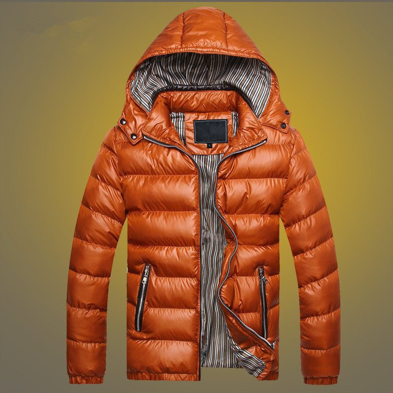 Herren Gefütterte Stepp-Expeditionsjacke mit Kunstfellkapuze und Frontmix-Taschen Drune