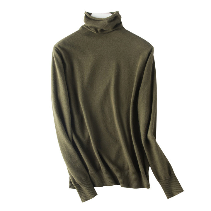 Damen leichter Feinstrick-Rollkragenpullover mit schmalem Schnitt Drune