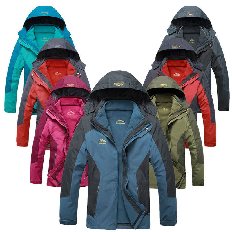 Herren Wasserdichte und atmungsaktive Outdoor-Softshell-Jacke mit Kapuze Drune