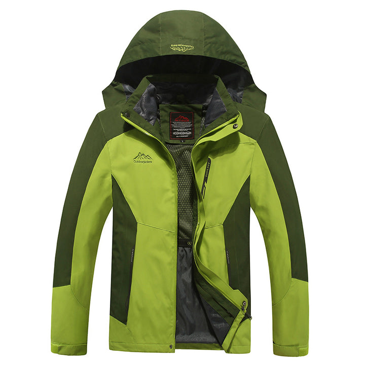 Herren Wasserdichte und atmungsaktive Outdoor-Softshell-Jacke mit Kapuze Drune
