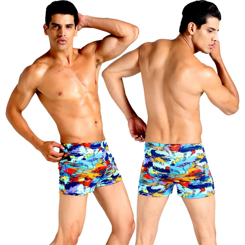 Herren Schwimmshorts mit buntem Mosaikdesign Drune