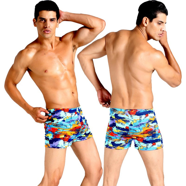 Herren Schwimmshorts mit buntem Mosaikdesign Drune