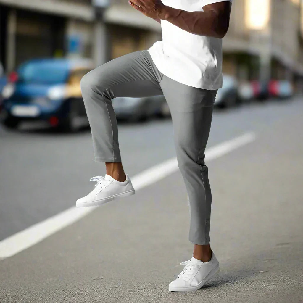 Drune | Slim Fit Chinos Baumwoll Stretch Knöchellang Bequem Und Vielseitig
