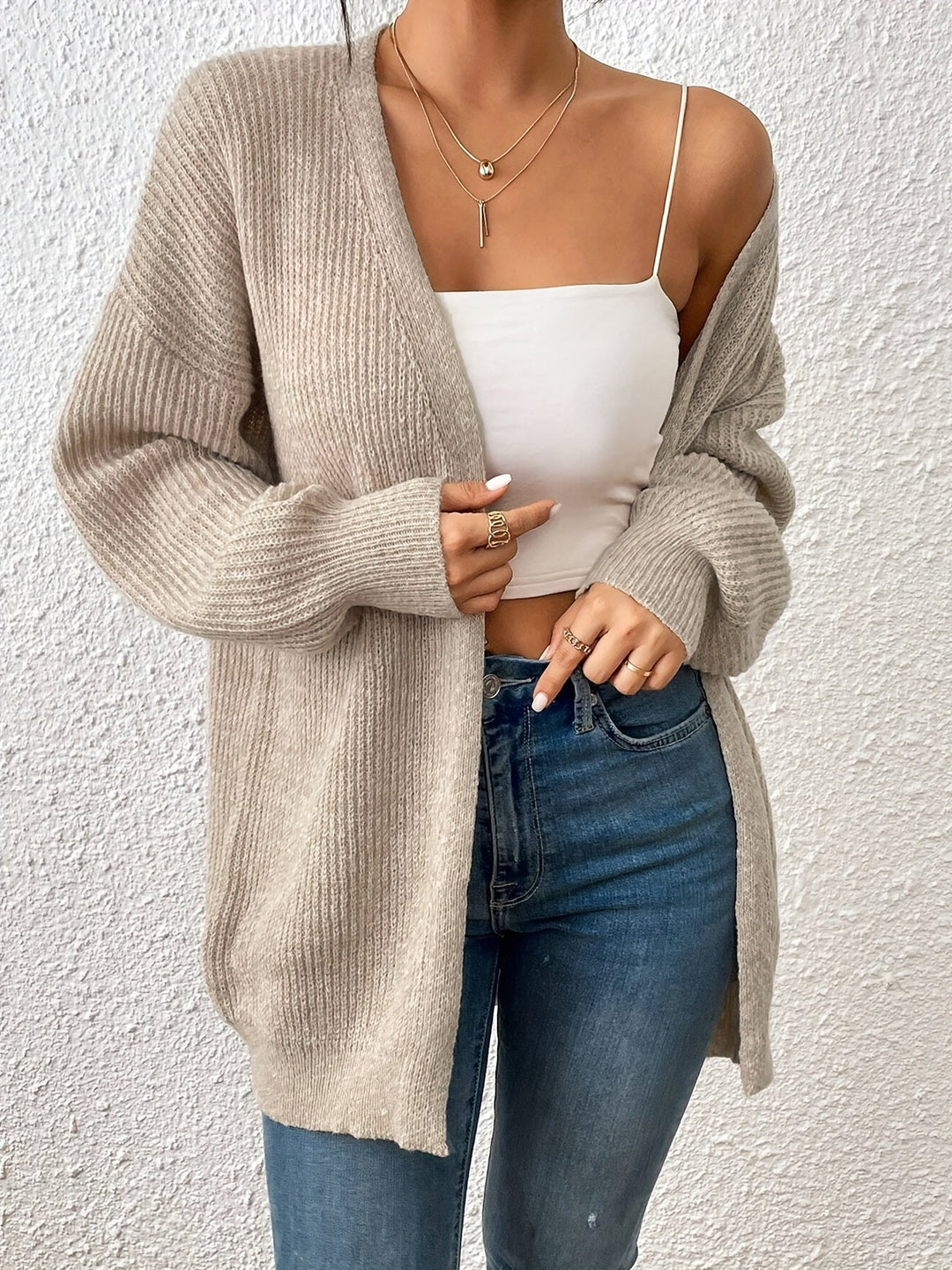 Drune | warmer Baumwollstrickwaren-Cardigan für Damen - Ideal für den Winter