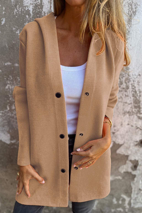 Drune | Freizeitjacke mit Knöpfen und Kapuze