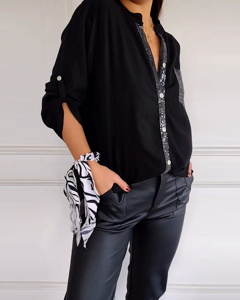 Drune | Stilvolle Bluse mit Glimmer Nicht Spezifiziert Elegant und Strahlend