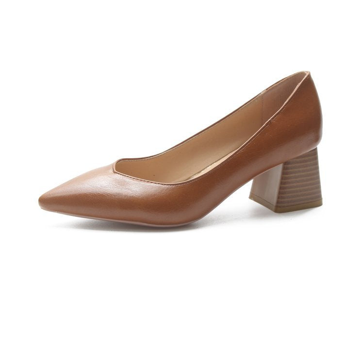 Damen elegante Spitzen Pumps mit komfortablem Blockabsatz Drune