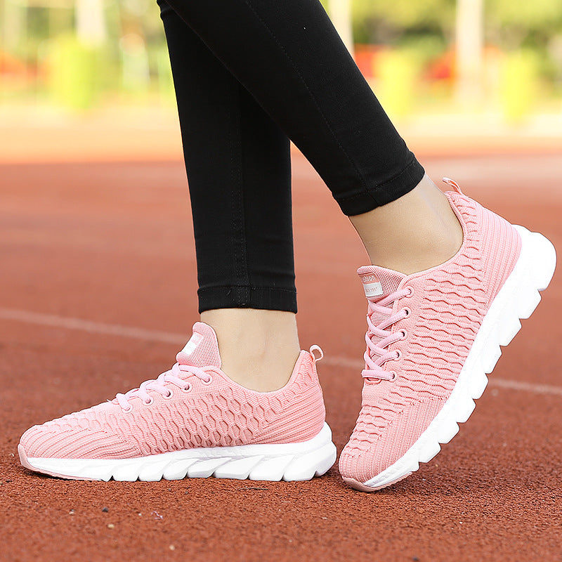 Damen nan leichte atmungsaktive Strick-Sneaker mit gepolstertem Komfort-Fußbett Drune