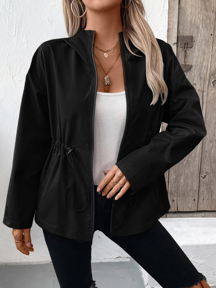 Drune | Jacke mit Reißverschluss und verstellbarem Kordelzug für Damen