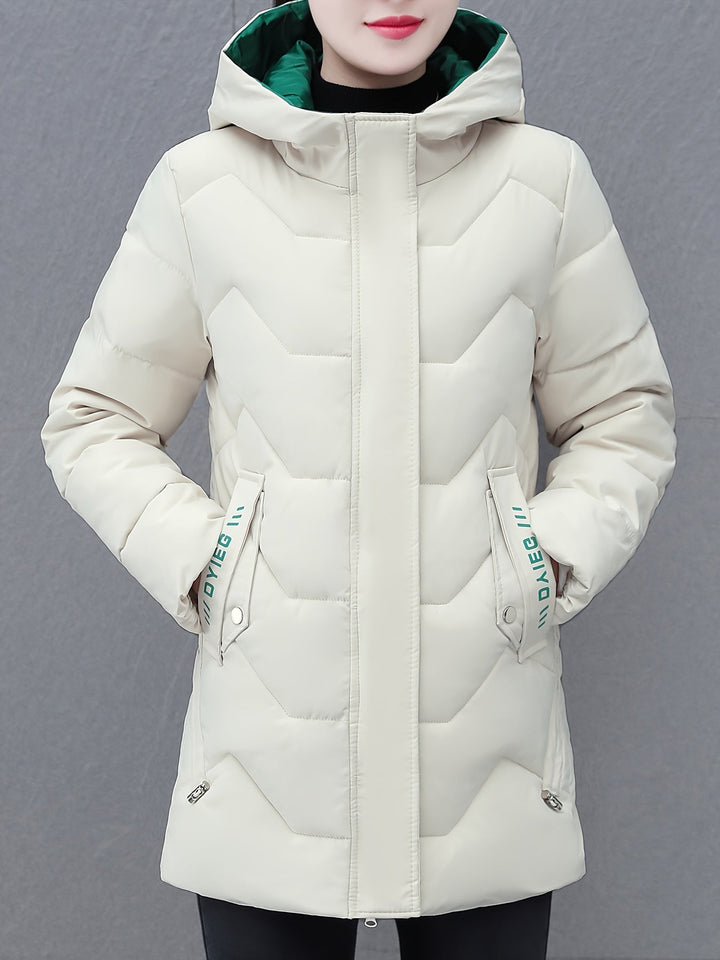 Drune | Mittellange Gepolsterte Jacke für Frauen Ideal für Herbst Winter