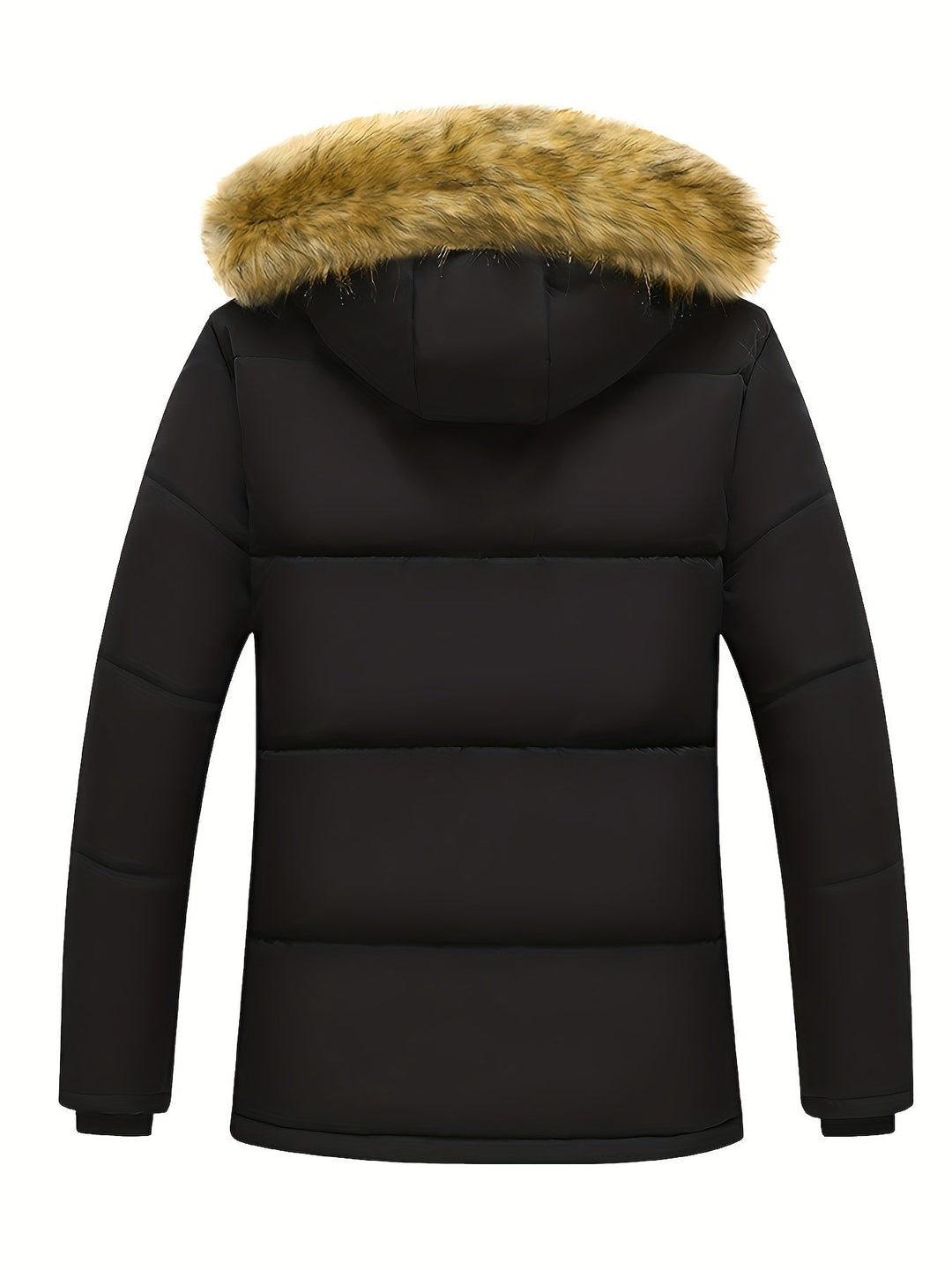 Drune |  Kapuzen-Polyester-Winterjacke Für Herren - Perfekt für Outdoor-Aktivitäten