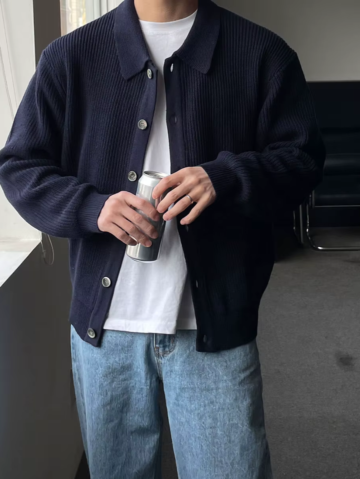 Drune | Der Slim - Fit - Cardigan Im Streetwear - Look für Moderne Männer