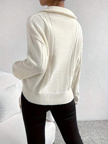Drune | Lässiger Pullover mit Reißverschluss Damen