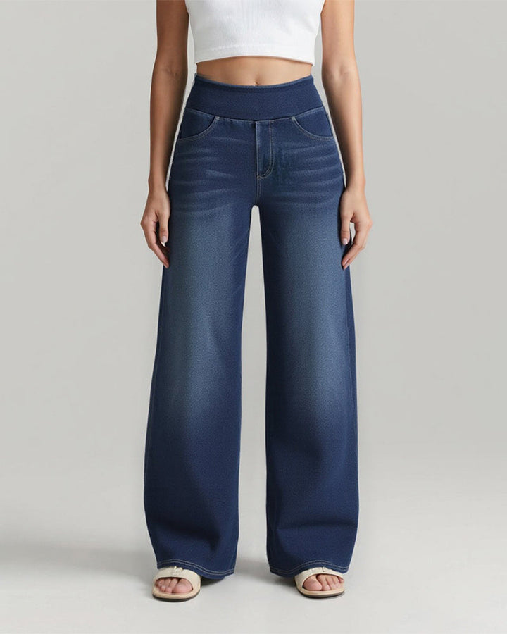 Drune | High Waisted Gewaschen Loose Baggy Lässig