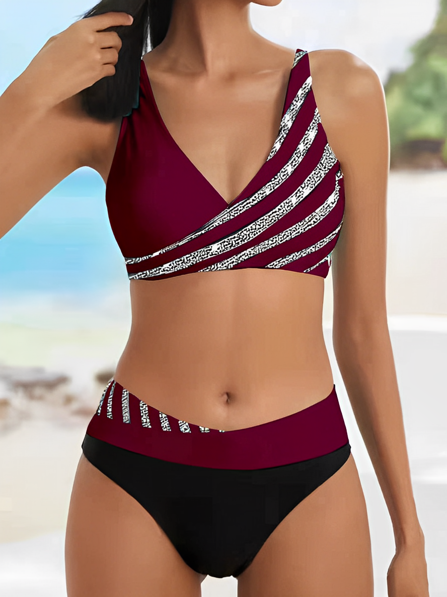Drune | Bikini Sommer Gestreift Luxus