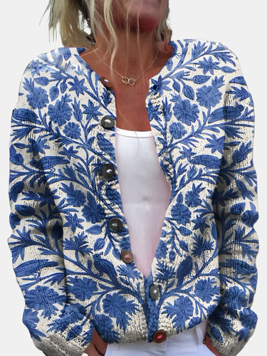 Drune | Eleganter Blühender Cardigan