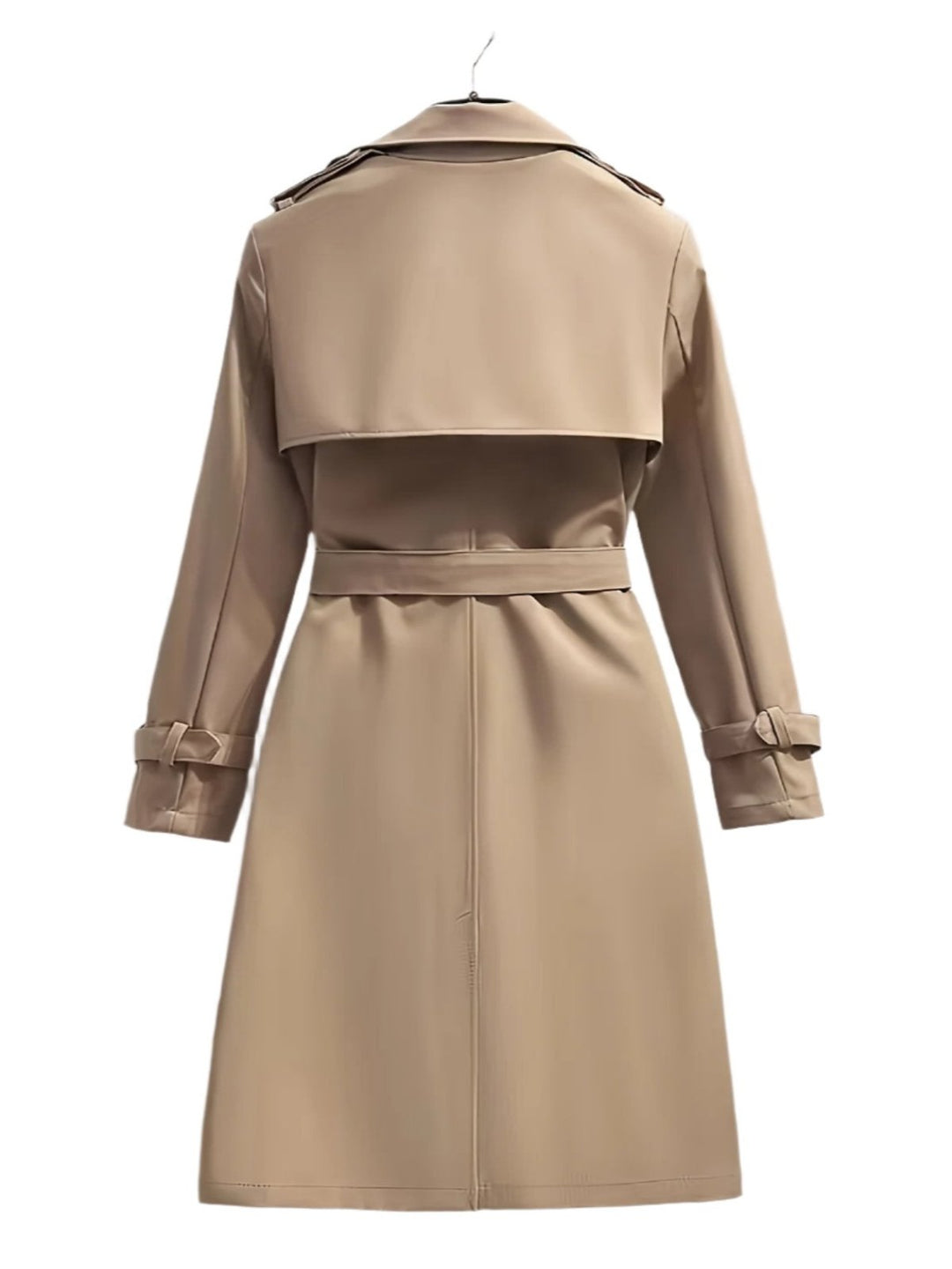 Drune | doppelte Reihe Trenchcoat für Damen - mit Gürtel in der Taille