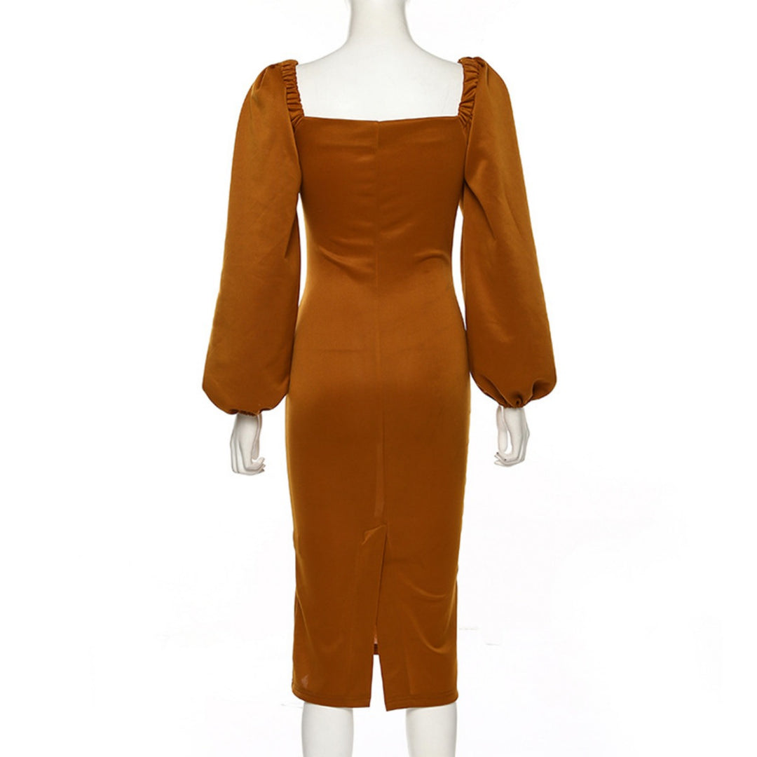 Drune | Ein-Wort-Schulter rückenfreies schlankes Kleid