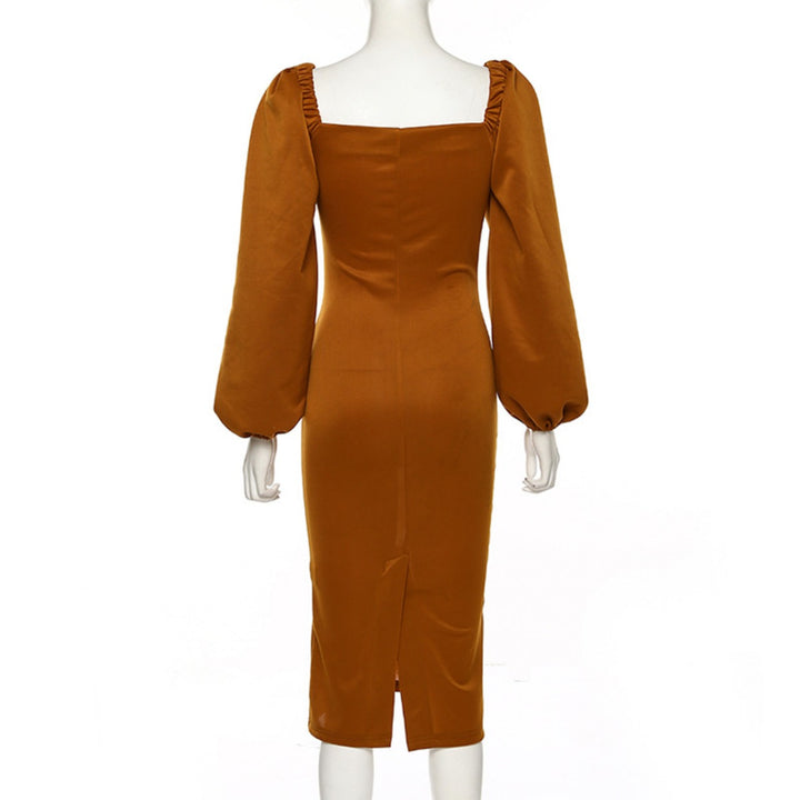 Drune | Ein-Wort-Schulter rückenfreies schlankes Kleid