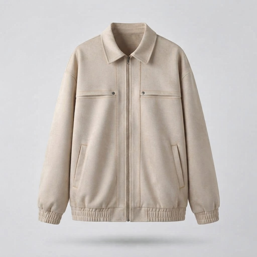 Herren Freizeit Kunstlederjacke mit praktischen Taschen Drune