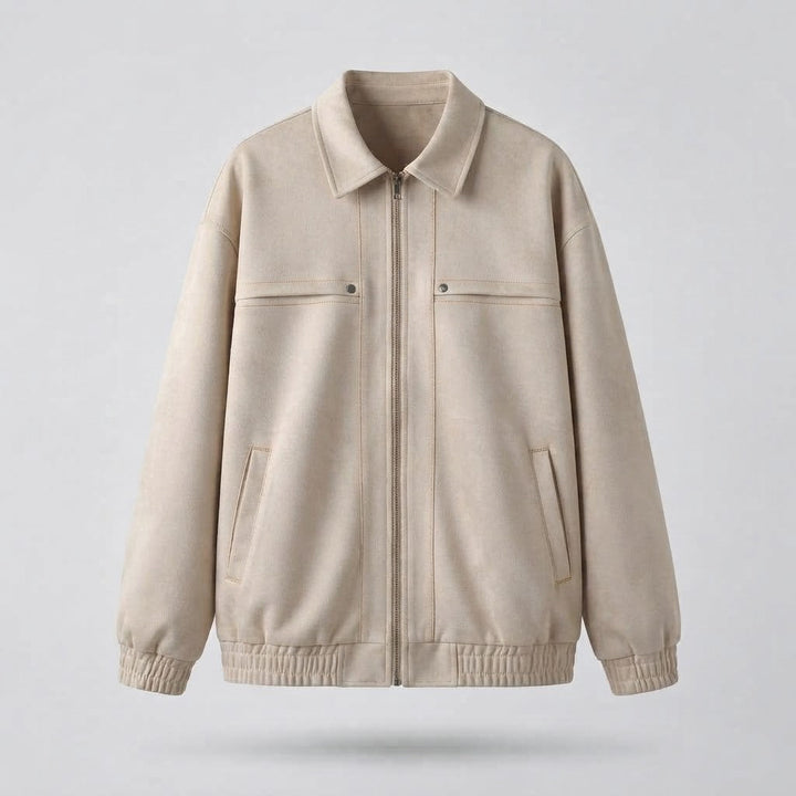 Herren Freizeit Kunstlederjacke mit praktischen Taschen Drune