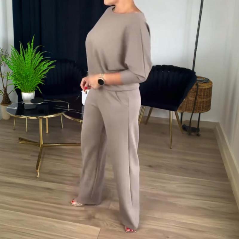 Drune | Stylish 3-piece set consisting of a long cardigan, top and trousers