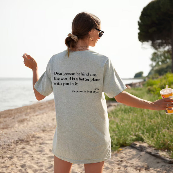 Drune | Damen T-Shirt Mit Rundhalsausschnitt Und Slogan