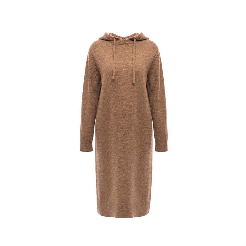 Damen Kapuzenkleid Drune