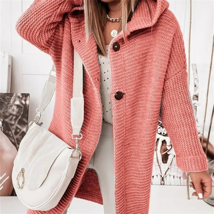 Drune | Damen Kapuzen-Cardigan aus Kaschmir