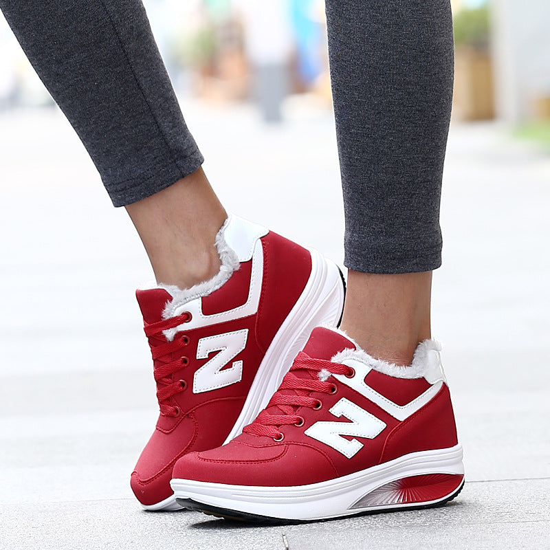 Damen nan Balance-Walking-Sneaker mit ergonomischer Wippsohle und entlastender Mittelsohle Drune