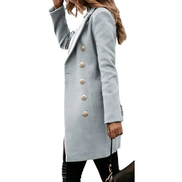 Drune | Solide Farbe Mantel Jacke