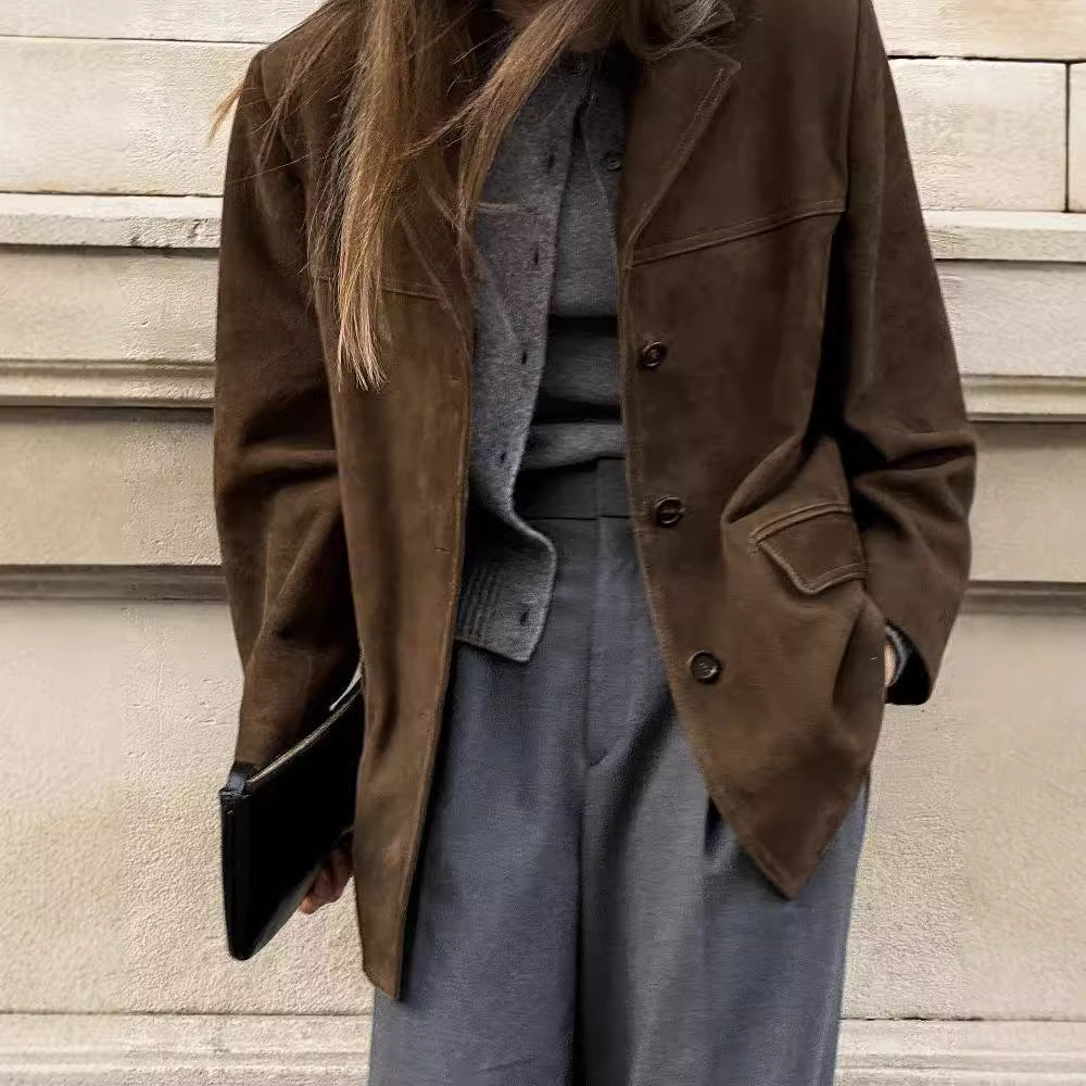 Drune | Wildleder Blazer