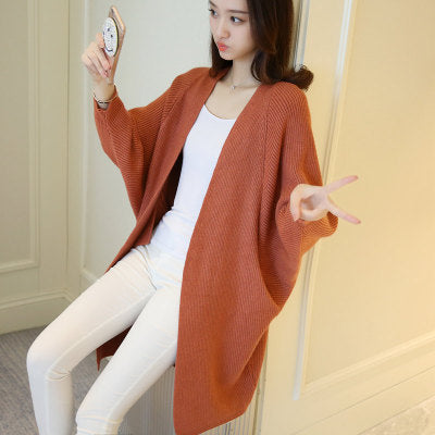 Damen Offene-Front Langstrick-Cardigan Drune