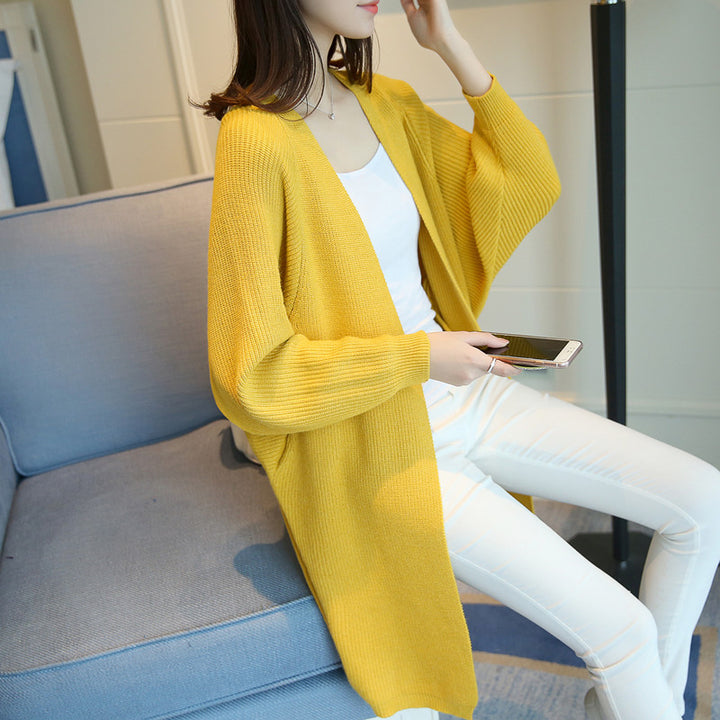 Damen Offene-Front Langstrick-Cardigan Drune