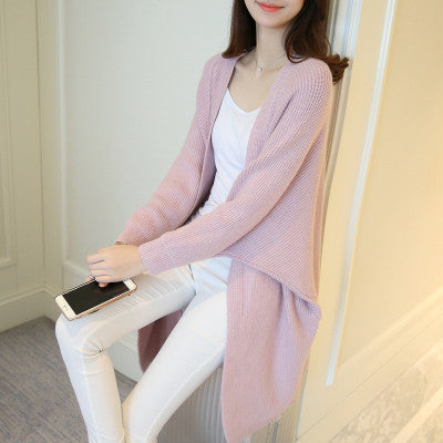 Damen Offene-Front Langstrick-Cardigan Drune