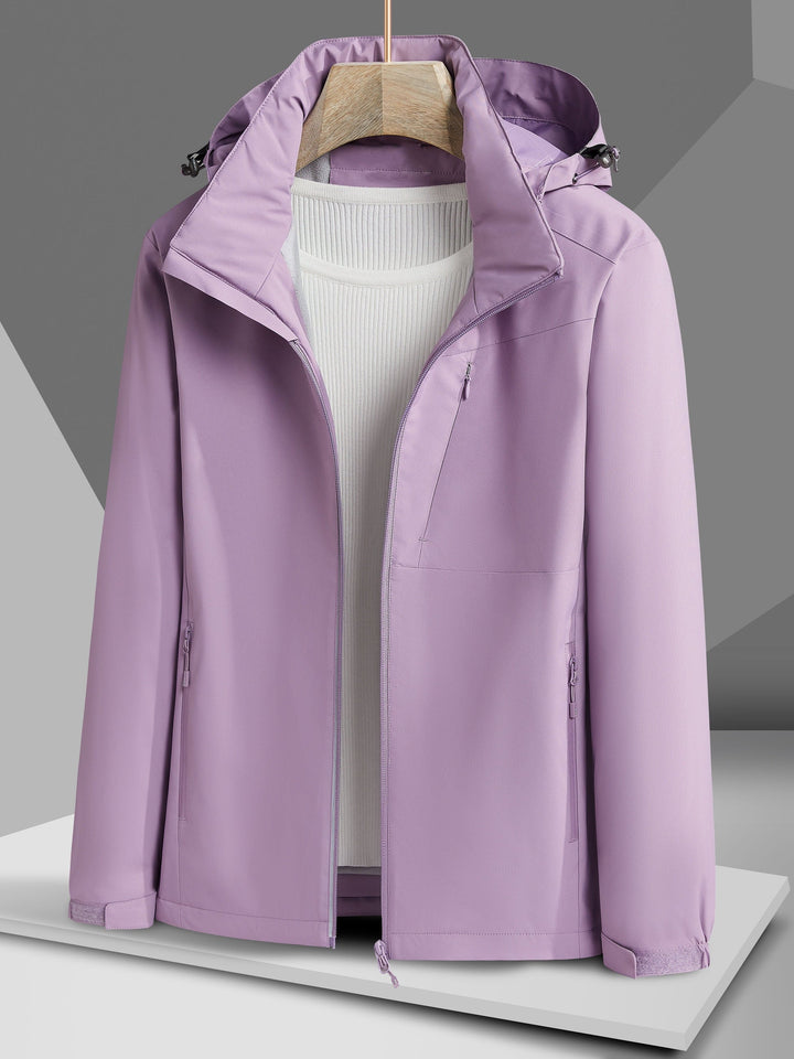 Drune |  wasserdichte Fleece-Winterjacke mit Kapuze für Damen - Perfekt für Outdoor-Aktivitäten
