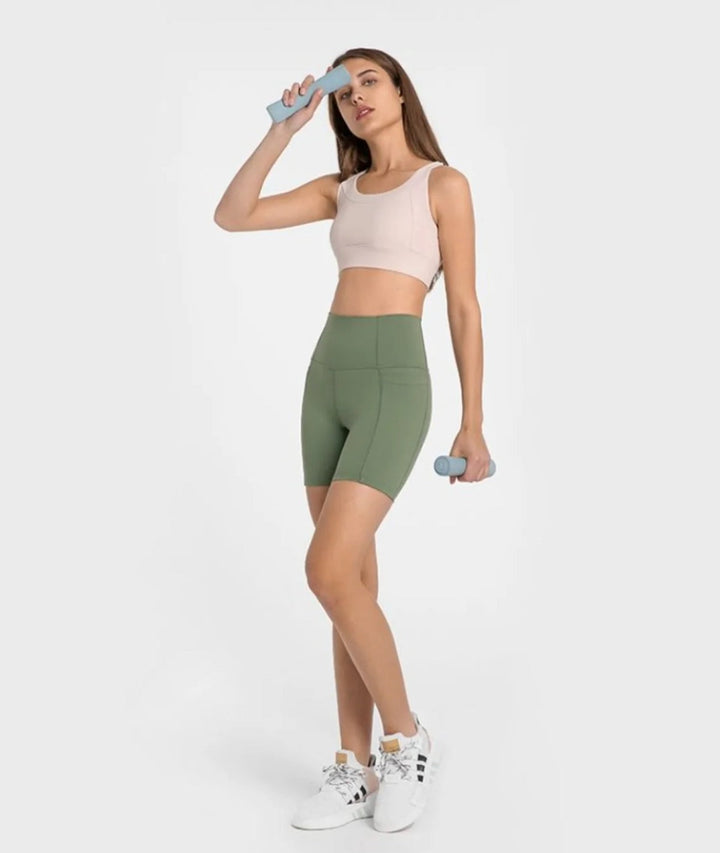Drune | Hochelastische Yogahose aus Eisseide