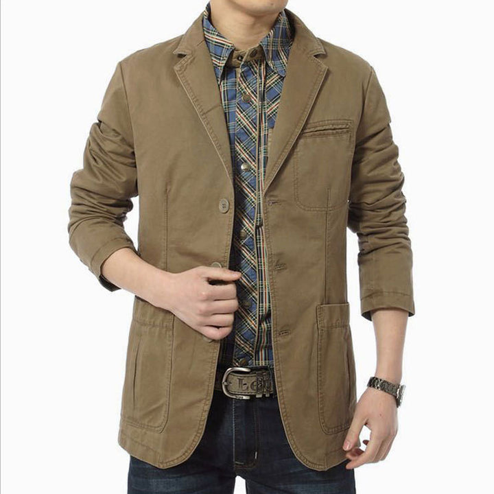 Herren eleganter Blazer mit praktischen Taschen Drune