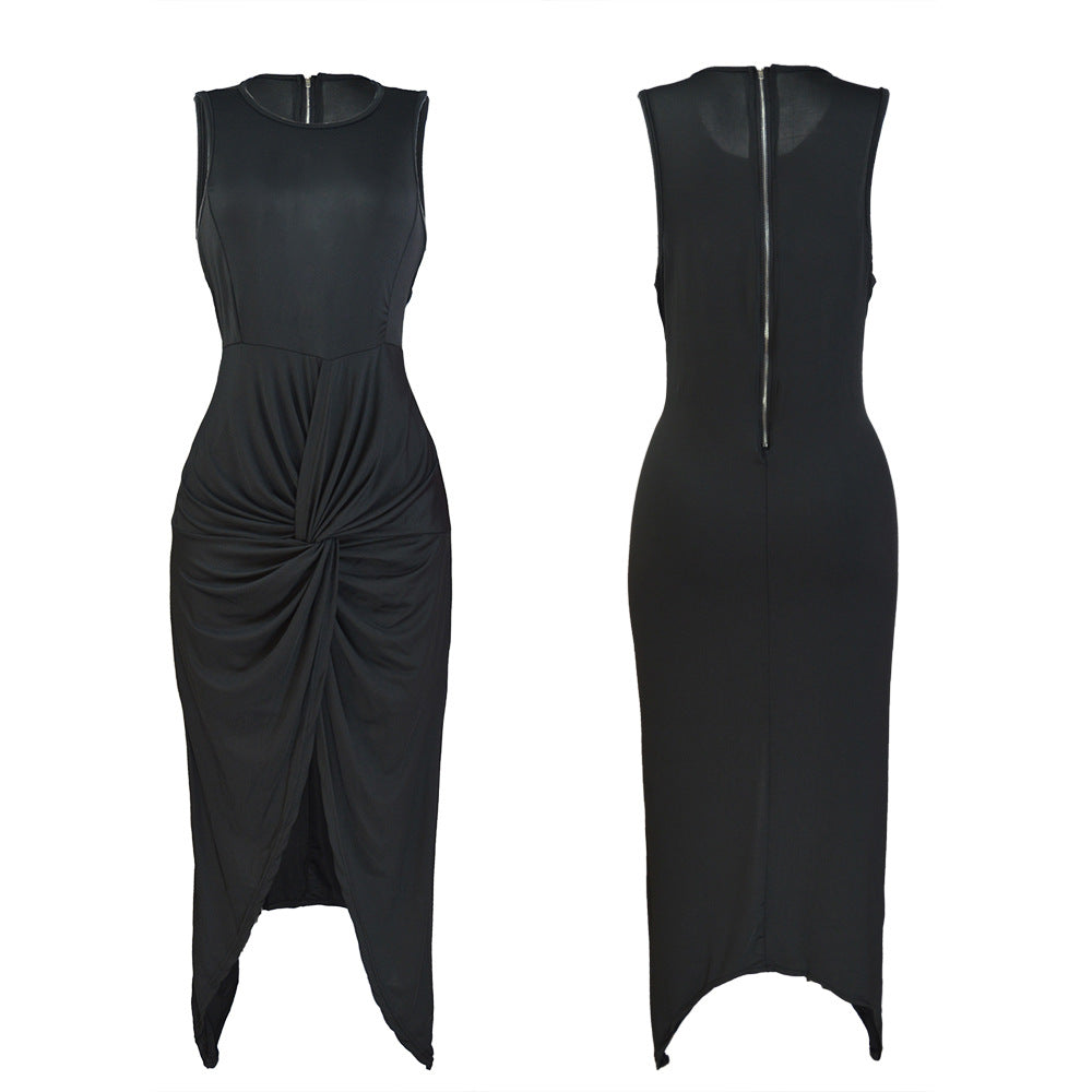 Damen Elegantes Wickelkleid mit aufregendem Schlitz und raffinierter Raffung Drune