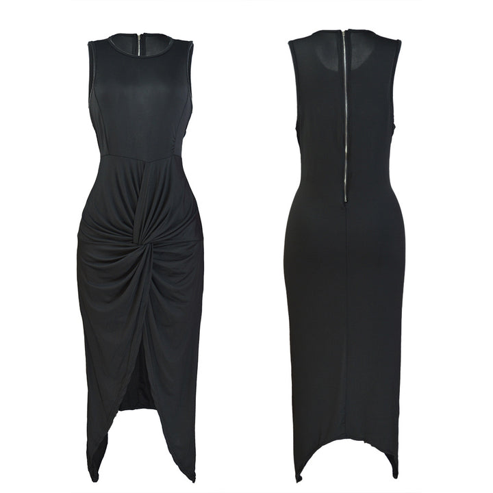 Damen Elegantes Wickelkleid mit aufregendem Schlitz und raffinierter Raffung Drune