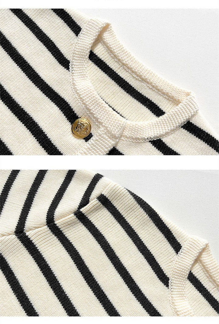 Drune | Cozy striped knit sweater for autumnal layered looks