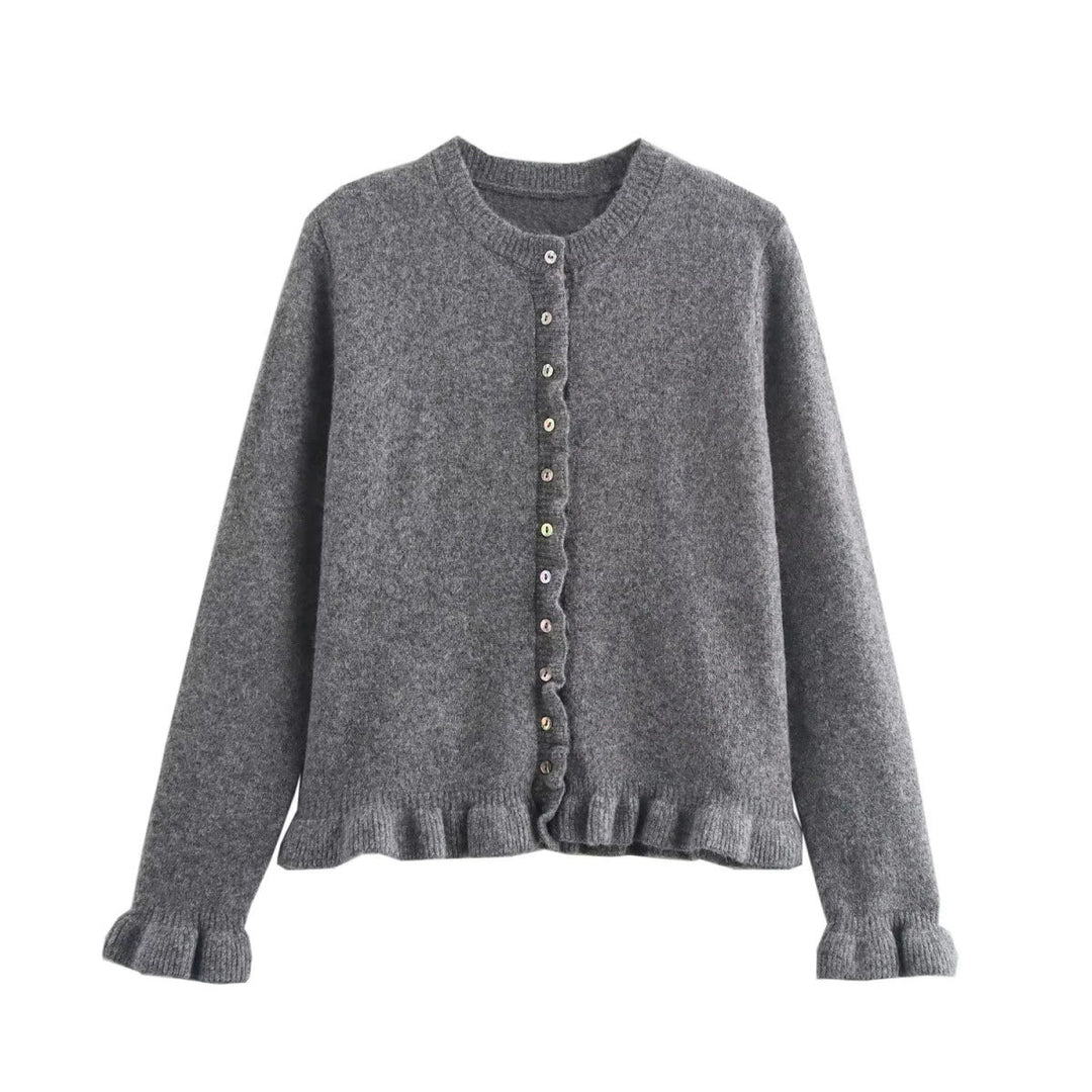 Drune | Damen-Cardigan mit Knöpfen, schickes Lagen-Oberteil